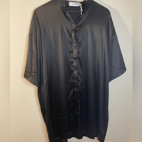 New JOHANSEN|| Mulberry Silk Mini dress in black O/S - Picture 1 of 9